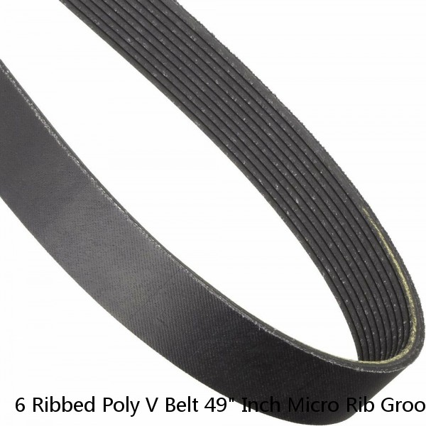 6 Ribbed Poly V Belt 49" Inch Micro Rib Groove Flat Belt Metric 490J6 490 J 6